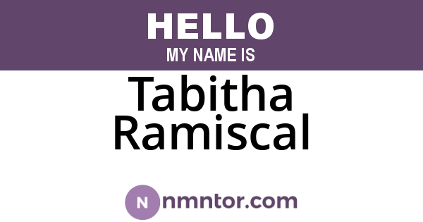 Tabitha Ramiscal