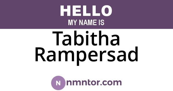 Tabitha Rampersad