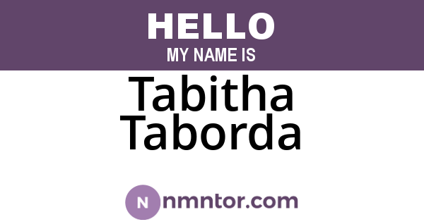 Tabitha Taborda