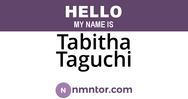 Tabitha Taguchi