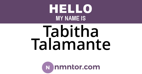 Tabitha Talamante
