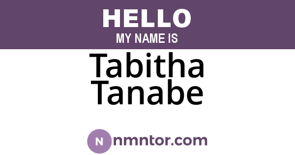 Tabitha Tanabe
