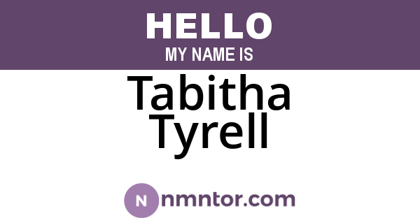Tabitha Tyrell