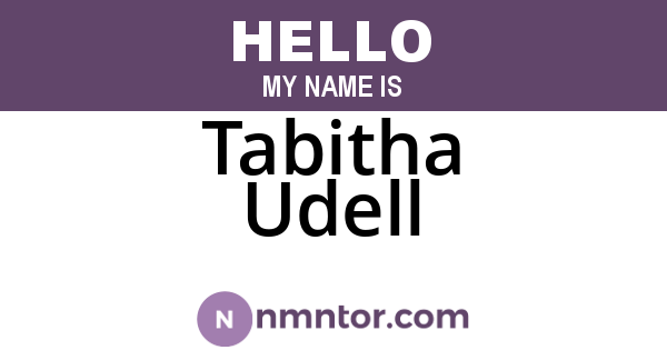 Tabitha Udell