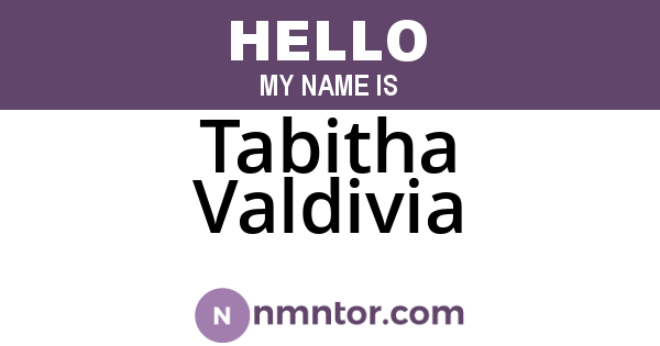 Tabitha Valdivia