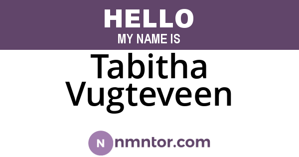 Tabitha Vugteveen
