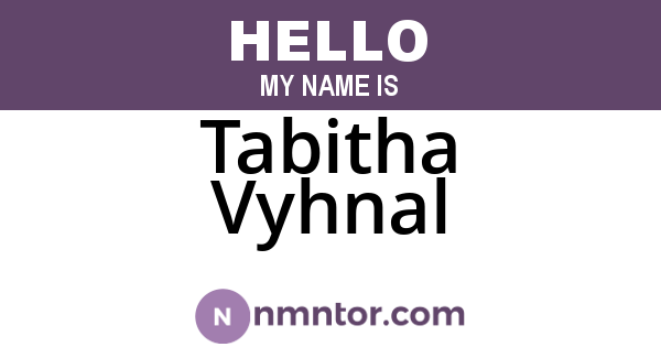 Tabitha Vyhnal
