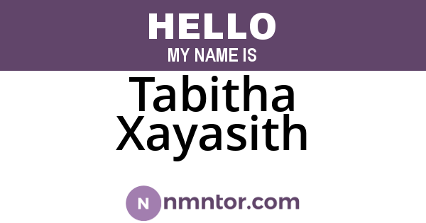 Tabitha Xayasith