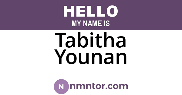 Tabitha Younan
