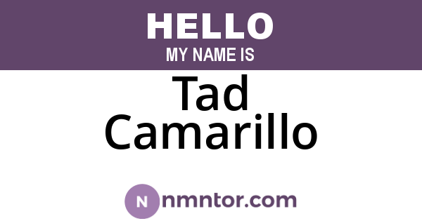 Tad Camarillo