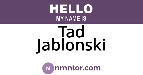 Tad Jablonski