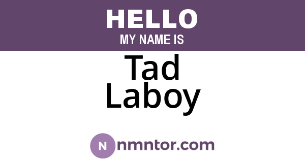 Tad Laboy