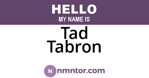 Tad Tabron