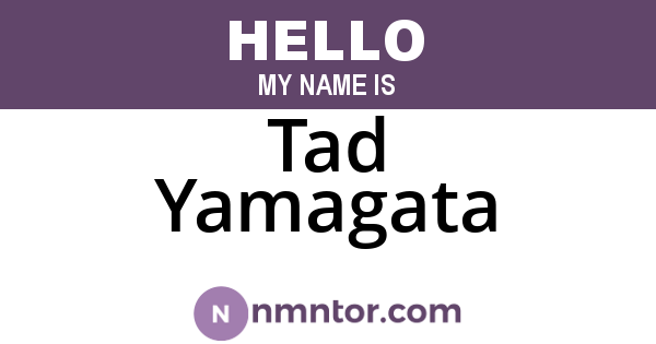 Tad Yamagata