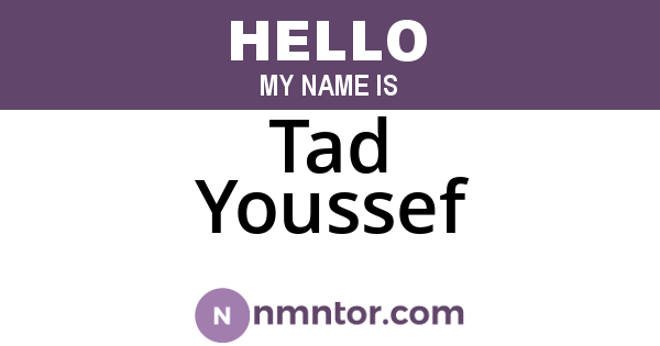 Tad Youssef