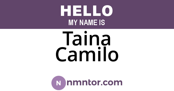Taina Camilo