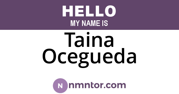 Taina Ocegueda
