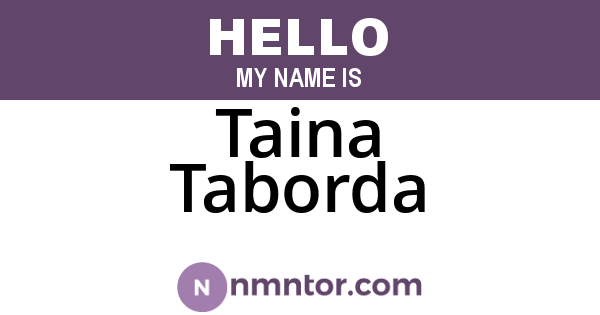 Taina Taborda