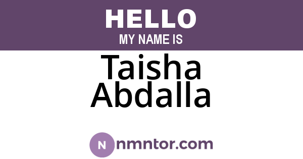 Taisha Abdalla