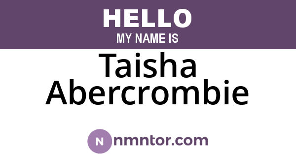 Taisha Abercrombie