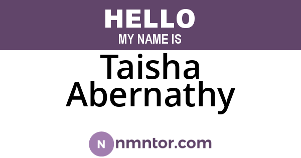 Taisha Abernathy