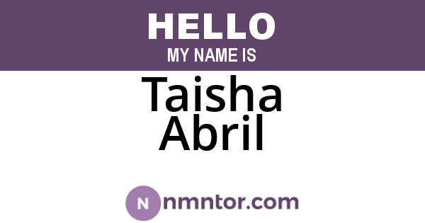Taisha Abril