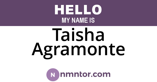 Taisha Agramonte