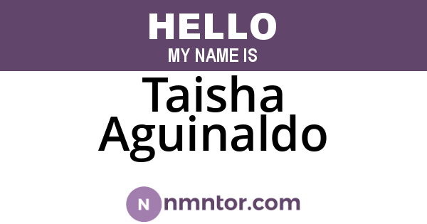 Taisha Aguinaldo
