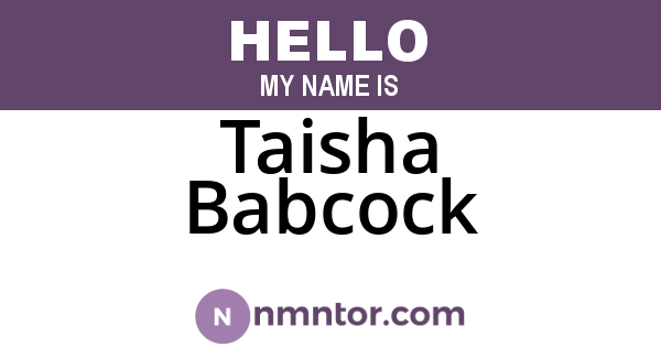 Taisha Babcock