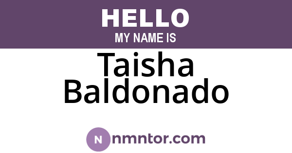 Taisha Baldonado