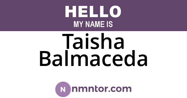 Taisha Balmaceda