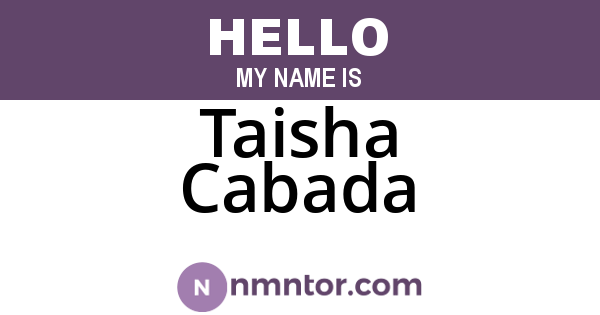 Taisha Cabada