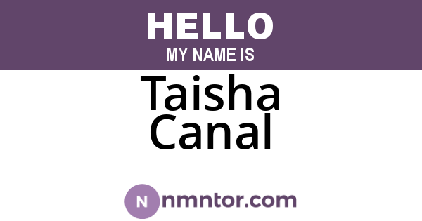 Taisha Canal