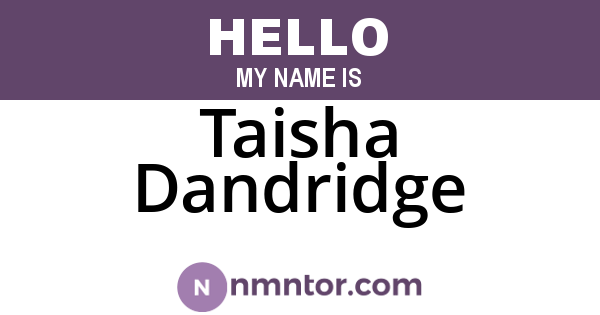 Taisha Dandridge