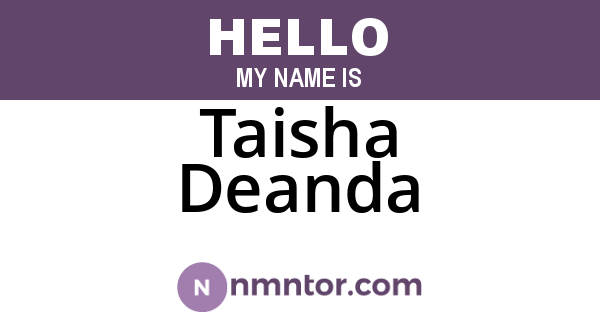 Taisha Deanda