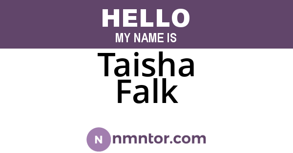 Taisha Falk