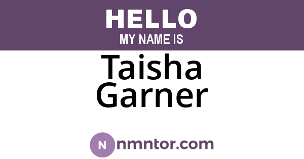 Taisha Garner