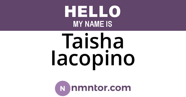 Taisha Iacopino