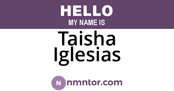 Taisha Iglesias