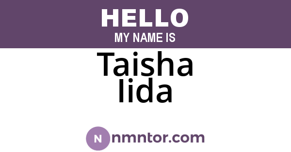 Taisha Iida