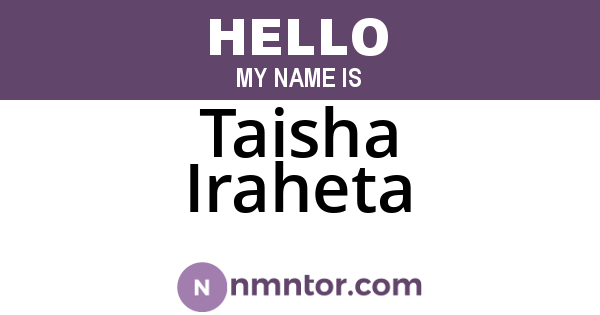 Taisha Iraheta