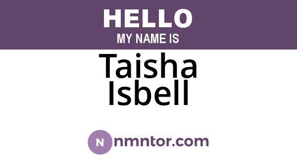 Taisha Isbell