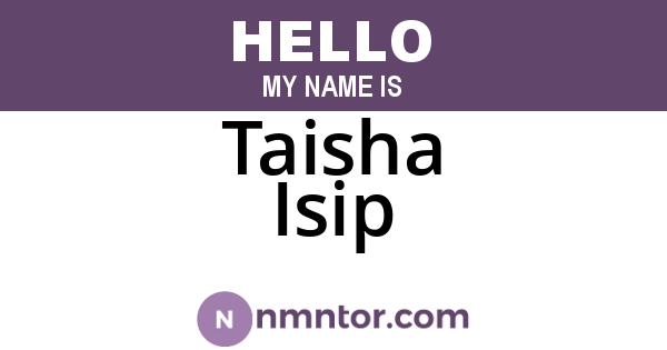 Taisha Isip