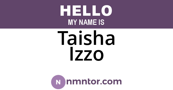 Taisha Izzo