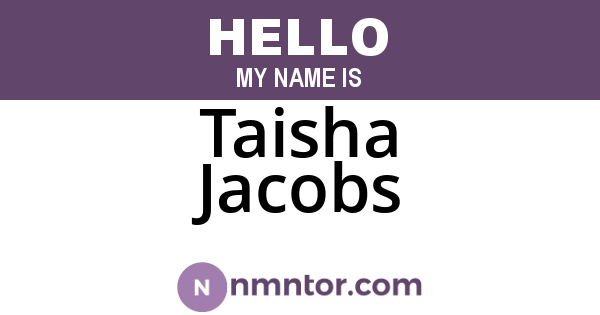Taisha Jacobs