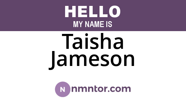 Taisha Jameson