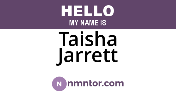 Taisha Jarrett