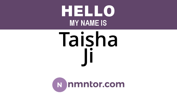 Taisha Ji