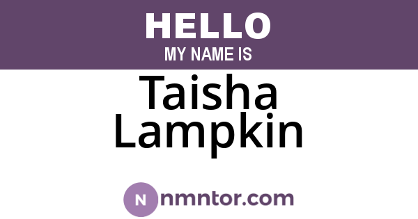 Taisha Lampkin