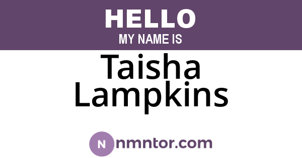 Taisha Lampkins